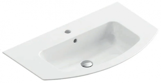 Тумба с раковиной Berloni Bagno Way Round 100 см подвесная, ceramica lucido, WAR0003 схема 5