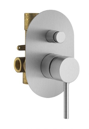 Комплект встраиваемого смесителя Plumberia Selection IXO KIT1001 для душа с внутренней частью 2 выхода схема 5