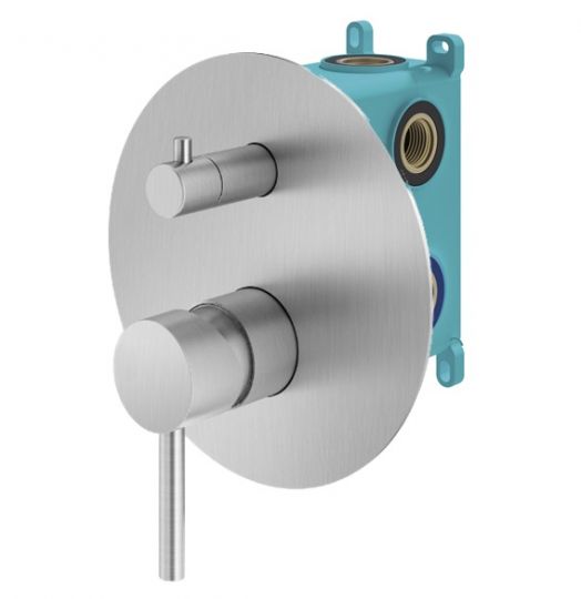 Комплект встраиваемого смесителя Plumberia Selection IXO KIT1901 для душа с внутренней частью INT9036 на 2-3 выхода схема 6