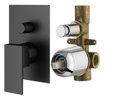 Комплект встраиваемого смесителя Plumberia Selection TAG KITTG1001 для душа с внутренней частью 2 выхода схема 3