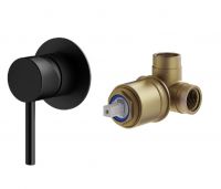 Комплект встраиваемого смесителя Plumberia Selection IXO KITXO1135 для душа 1 выход накладка d.70 мм внутренняя часть INT1135 в комплекте схема 3