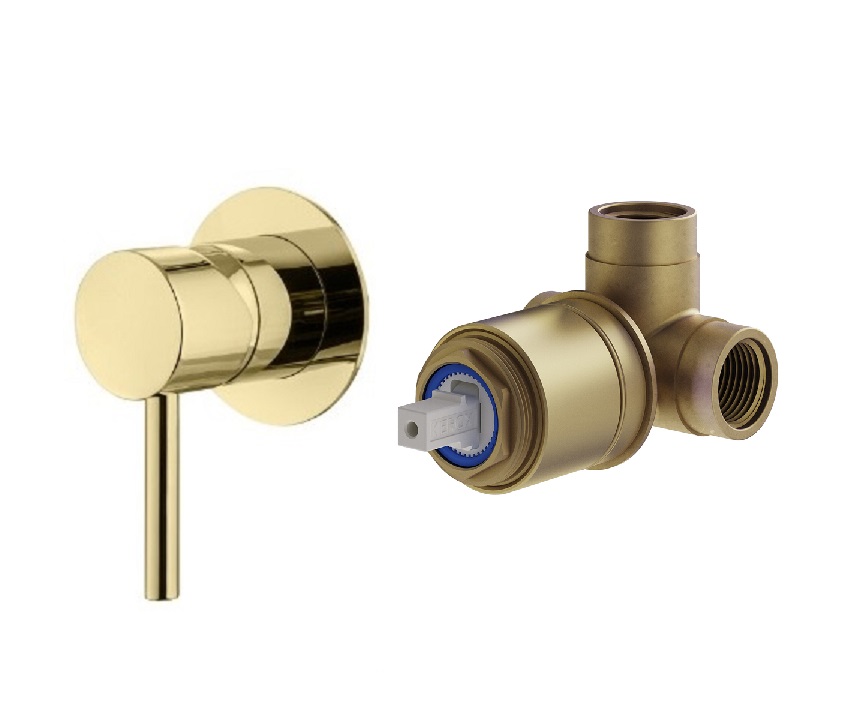 Комплект встраиваемого смесителя Plumberia Selection IXO KITXO1135 для душа 1 выход накладка d.70 мм внутренняя часть INT1135 в комплекте ФОТО