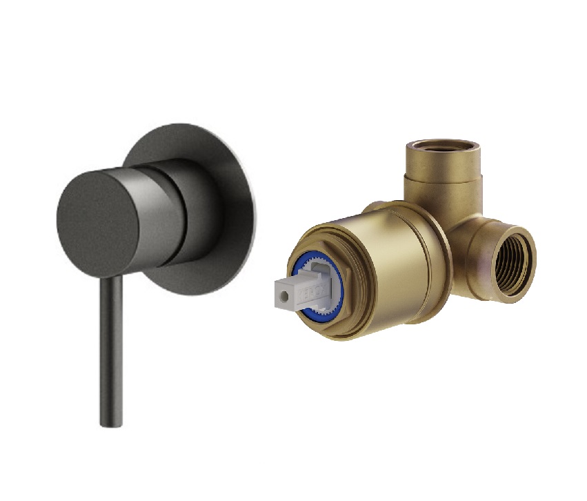 Комплект встраиваемого смесителя Plumberia Selection IXO KITXO1135 для душа 1 выход накладка d.70 мм внутренняя часть INT1135 в комплекте ФОТО