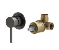 Комплект встраиваемого смесителя Plumberia Selection IXO KITXO1135 для душа 1 выход накладка d.70 мм внутренняя часть INT1135 в комплекте схема 5