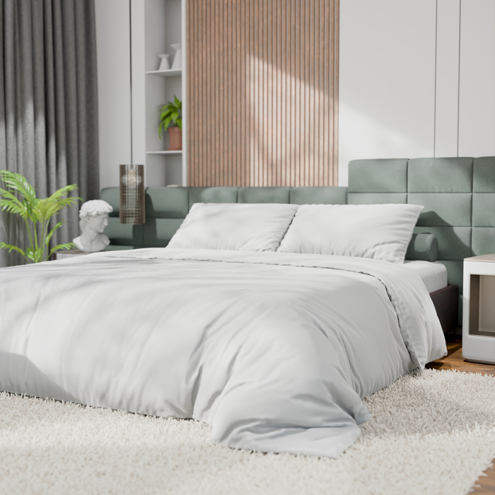 Постельное бельё Этель Дуэт Tencel 155*210см-2шт, 230*245см, 50*70см-2шт, цвет белый