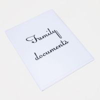 Папка для документов, 3 комплекта, цвет белый, «Family»