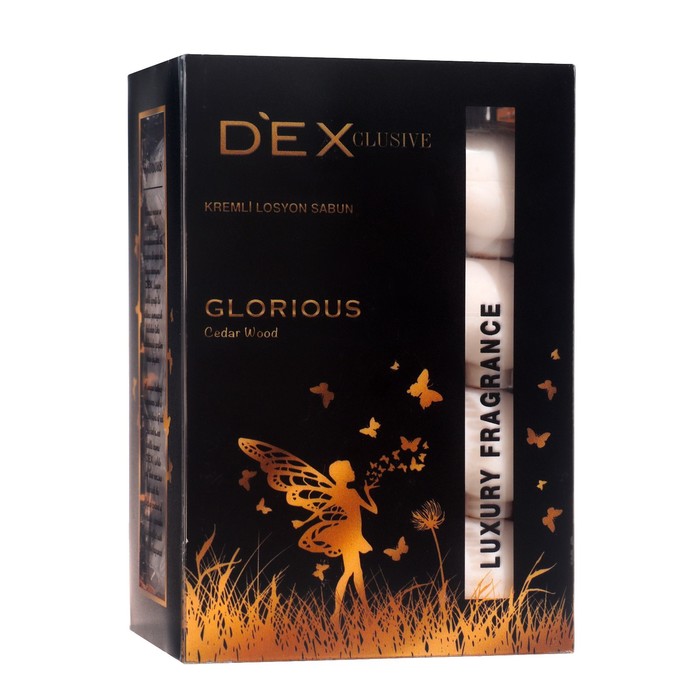 Мыло туалетное DEXCLUSIVE glorious 4 шт, 100 г