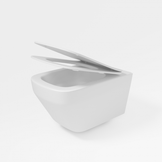 Унитаз подвесной Vincea Edge VT1-38T Tornado, цвет белый, ультратонкое soft-close сиденье схема 5