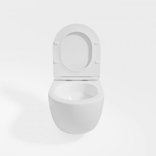 Унитаз подвесной Vincea Evo VT1-34ST , цвет белый, ультратонкое soft-close сиденье схема 3