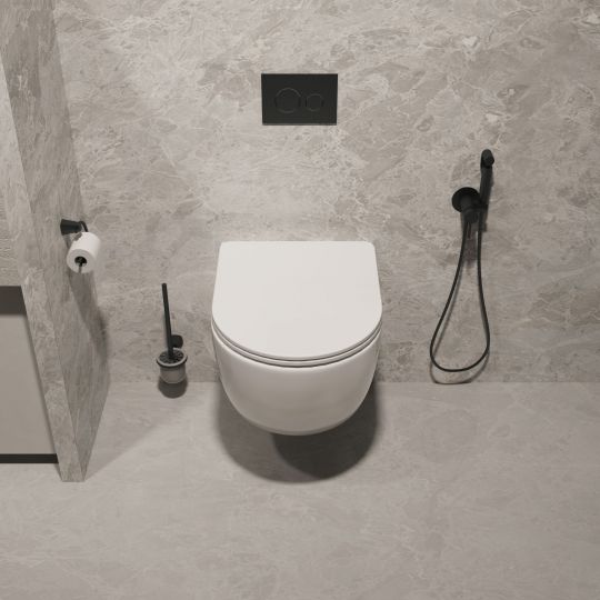 Унитаз подвесной Vincea Evo VT1-34ST , цвет белый, ультратонкое soft-close сиденье схема 7