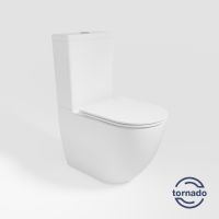 Унитаз-компакт Vincea Globo VT2-14T Tornado, белый, ультратонкое сиденье soft-close, P-trap схема 1