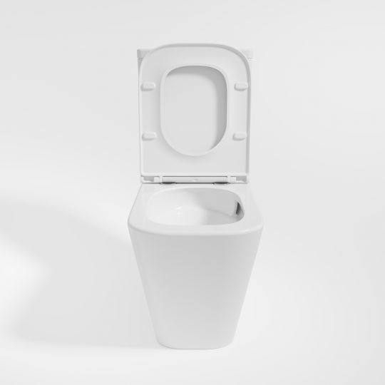 Унитаз-компакт Vincea Q-Line VT2-12T Tornado, цвет белый, ультратонкое сиденье soft-close, P-trap схема 5