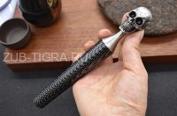 Нож тычковый Scull damascus