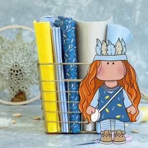 Набор для курса Малыши (Индианка в сине-голубом)