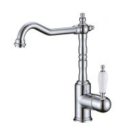 Однорычажный смеситель на горизонтальную поверхность для кухонной мойки Boheme Kitchen 103 схема 1