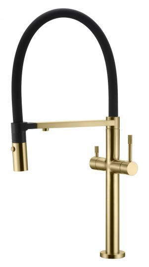 Однорычажный смеситель на горизонтальную поверхность для кухонной мойки Boheme Uno 115 схема 7