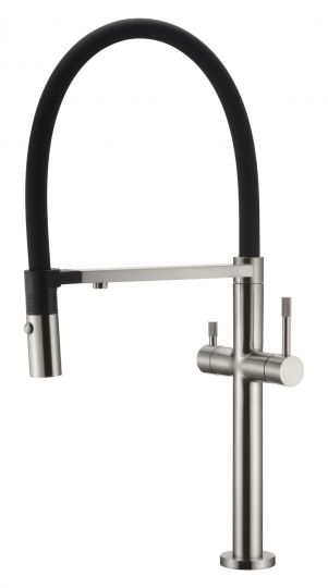 Однорычажный смеситель на горизонтальную поверхность для кухонной мойки Boheme Uno 115 схема 9