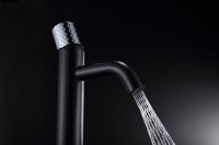 Черный смеситель для раковины Boheme Stick 121 схема 8