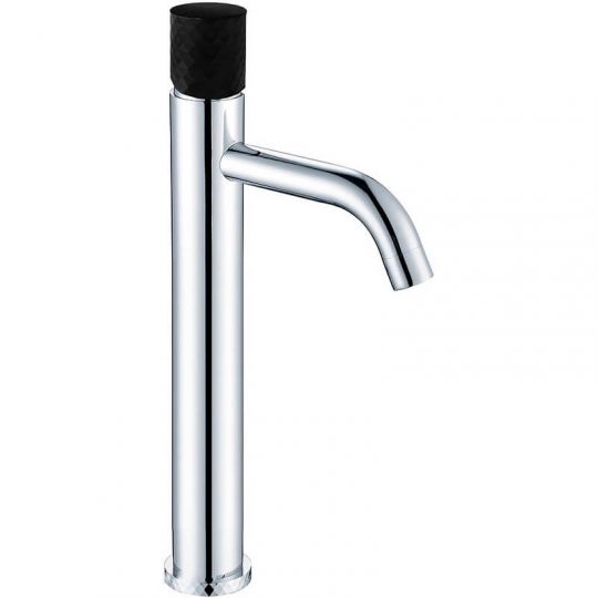 Высокий хромированный смеситель на горизонтальную поверхность для раковины Boheme Stick 122 схема 3