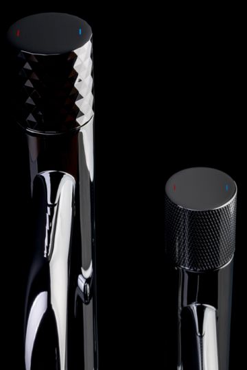 Высокий хромированный смеситель на горизонтальную поверхность для раковины Boheme Stick 122 схема 8