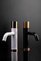 Золотой смеситель на горизонтальную поверхность для раковины Boheme Stick 122 схема 8 Золотой смеситель на горизонтальную поверхность для раковины Boheme Stick 122 схема 8