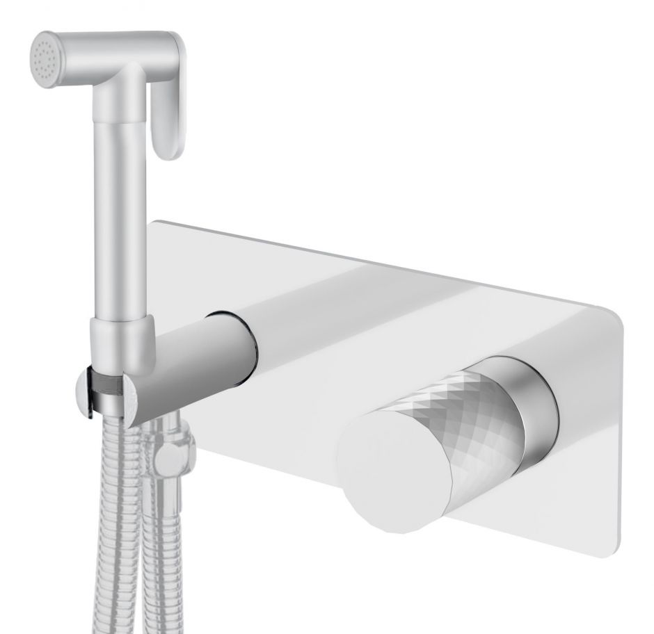 Изображение Однорычажный смеситель Boheme Stick 127 белого цвета