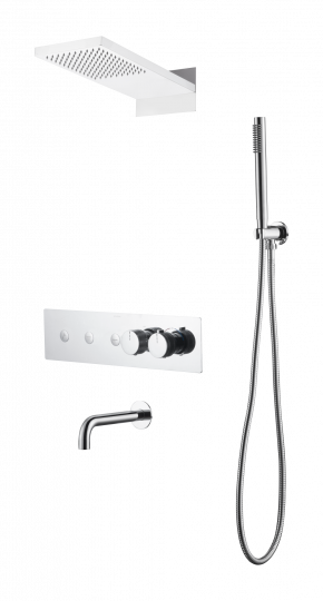 Душевая система с термостатическим смесителем и изливом Boheme Fusion 131-2 схема 2