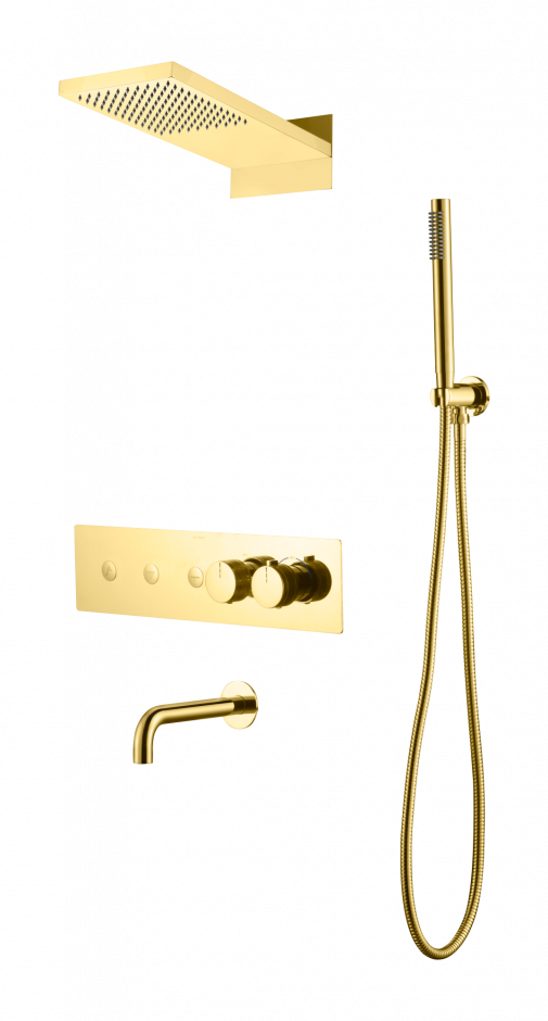 Душевая система с термостатическим смесителем и изливом Boheme Fusion 131-2 ФОТО