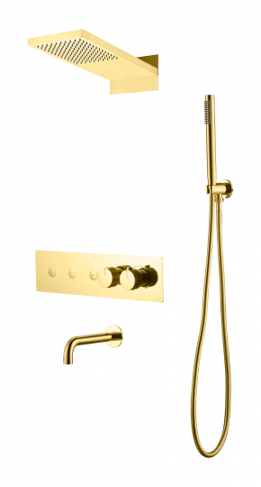 Душевая система с термостатическим смесителем и изливом Boheme Fusion 131-2 схема 3