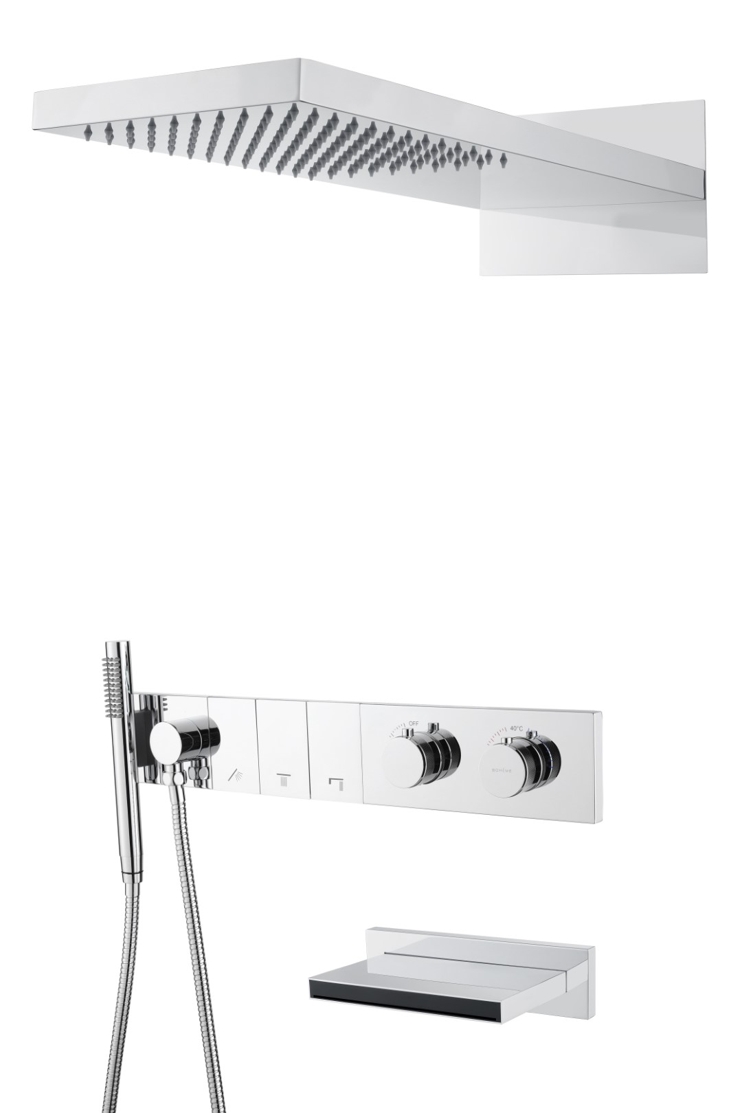 Встроенная душевая система 55х45х140 см Boheme ZODIAC 133-2 цена от 165 974 ₽ Фото Встроенная душевая система 55х45х140 см Boheme ZODIAC 133-2