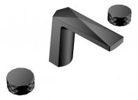 Вентильный встраиваемый смеситель для раковины Boheme Venturo 150, черный схема 1