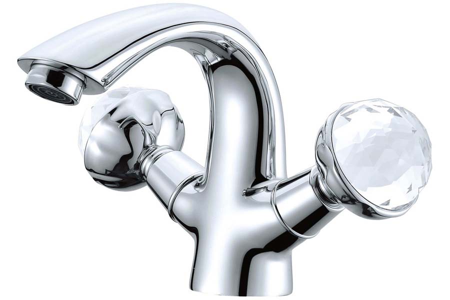 Вентильный смеситель на горизонтальную поверхность для раковины Boheme Brilante Presente 351