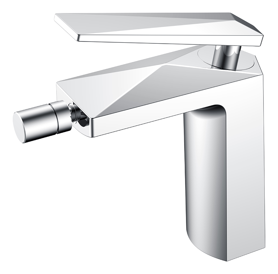 Однорычажный смеситель на горизонтальную поверхность для биде Boheme Venturo 376