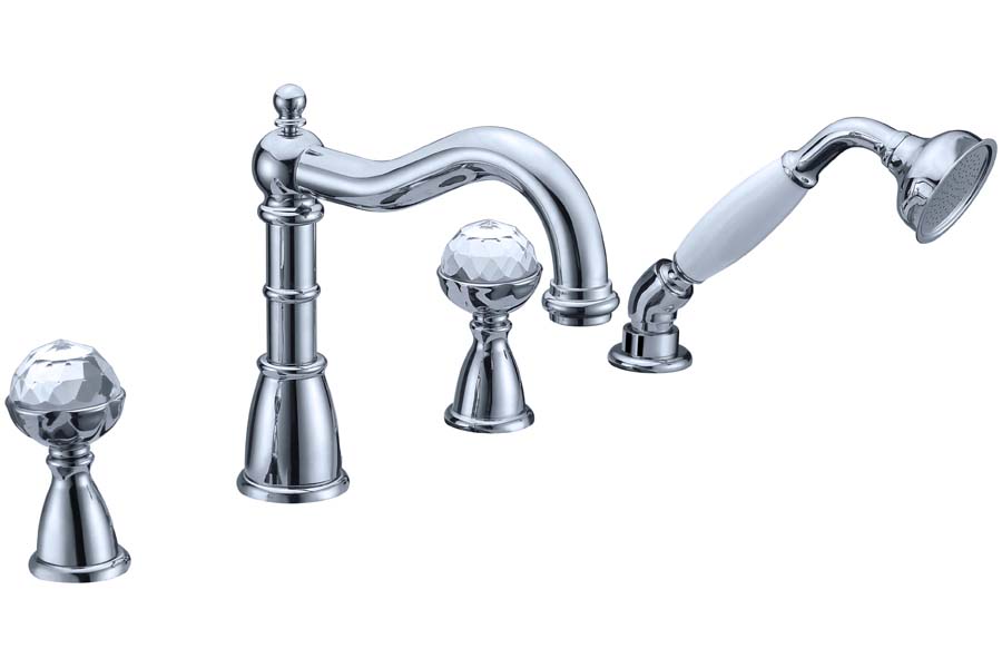 Однорычажный встраиваемый смеситель для ванны Boheme Brilante 393