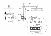 Однорычажный встраиваемый смеситель для душа Boheme Spectre 454 схема 8