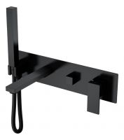 Однорычажный настенный смеситель для ванны Boheme Qubic 474 схема 1