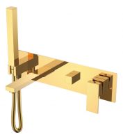 Однорычажный настенный смеситель для ванны Boheme Qubic 474 схема 4