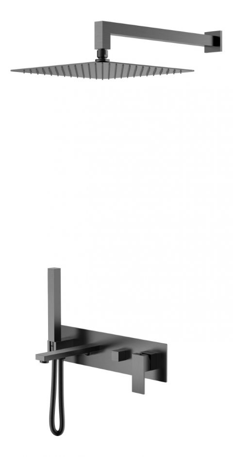 Однорычажный встраиваемый смеситель для душа Boheme Qubic 474 ФОТО