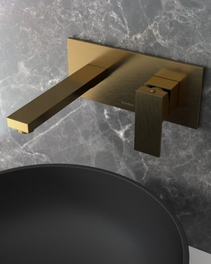 Однорычажный встраиваемый смеситель для раковины Boheme Qubic 475 схема 3