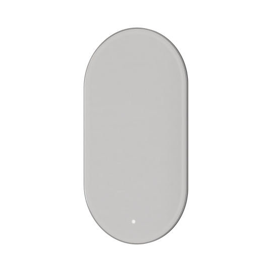 Зеркало овальное с LED подсветкой сенсор антипар 60х110 см Boheme 568 схема 3