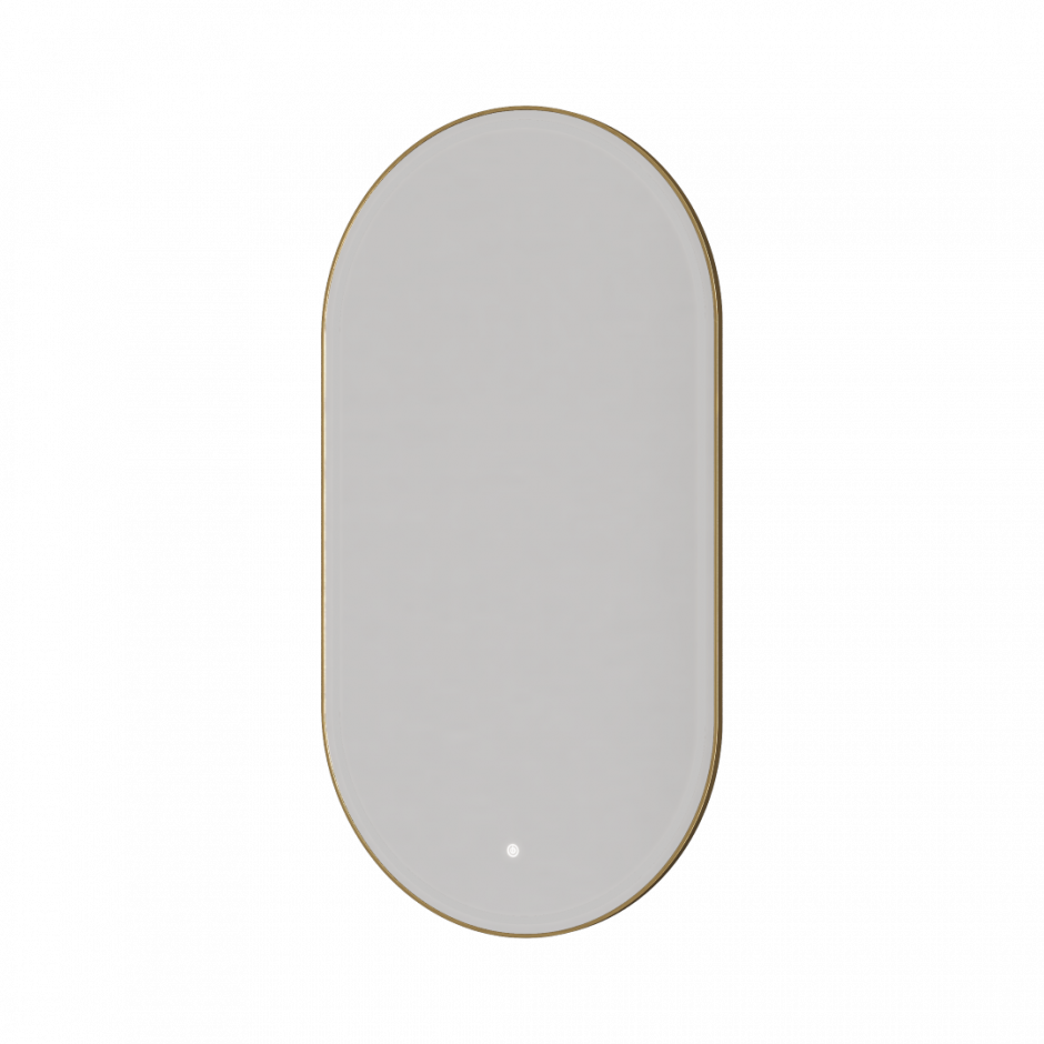 Зеркало овальное с LED подсветкой сенсор антипар 60х110 см Boheme 568 ФОТО