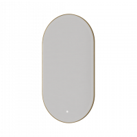 Зеркало овальное с LED подсветкой сенсор антипар 60х110 см Boheme 568 схема 5