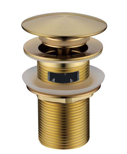 Донный клапан для раковины BLACK автомат(клик-клак) с переливом Boheme 610/611/612-2 схема 4