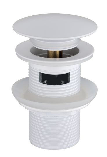 Донный клапан для раковины BLACK автомат(клик-клак) с переливом Boheme 610/611/612-2 схема 5