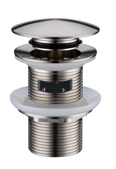 Донный клапан для раковины BLACK автомат(клик-клак) с переливом Boheme 610/611/612-2 схема 6