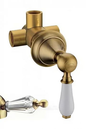 Дивертер встраиваемый латунь Boheme Medici 622 схема 2