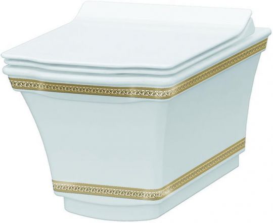 Подвесной унитаз безободковый Boheme Hermitage 951 схема 2