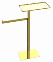 Стойка напольная с полкой и полотенцедержателем Boheme 10952 схема 3