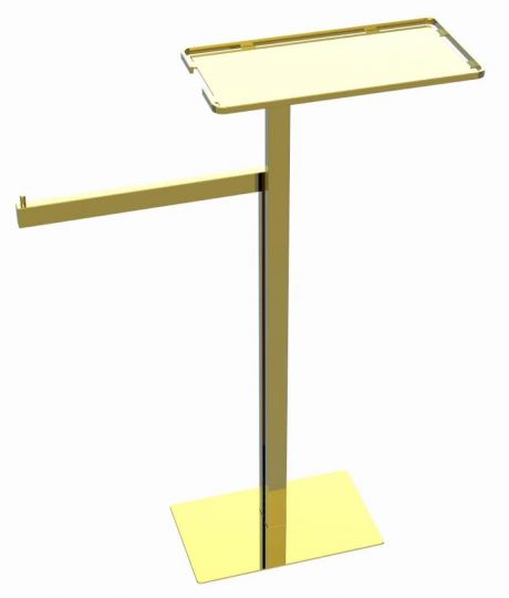 Стойка напольная с полкой и полотенцедержателем Boheme 10952 схема 3