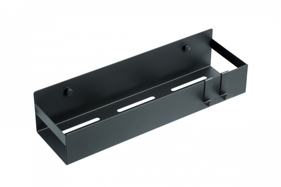 Полка подвесная + 2 крючка Boheme Q BLACK 10965
